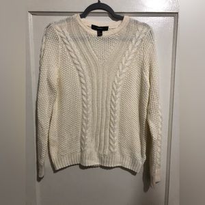 Forever 21 sweater, like new, size m, cream color, long sleeves.